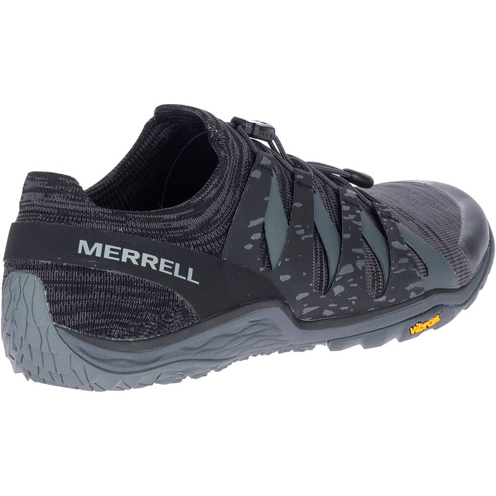 Merrell Trail Glove 5 3D - Pánska Bežecká Obuv - Čierne (SK-70458)